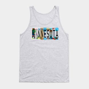 Minnesota License Plates Tank Top